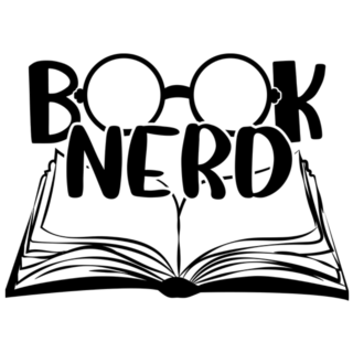 Book Nerd Reading Glasses Lettering Sticker