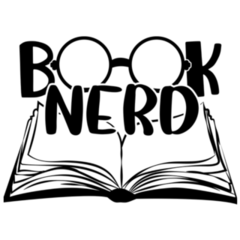 Book Nerd Reading Glasses Lettering Sticker