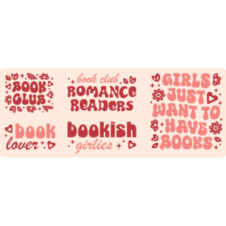 Bookish Girl Sticker Sheet