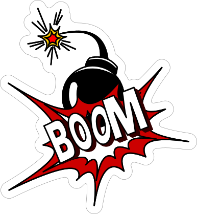Boom Graphic Comic Sticker