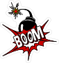 Boom Graphic Comic Sticker