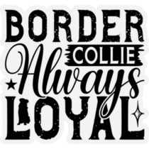 Border Collie Always Loyal Sticker