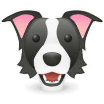 Border Collie Emoji Sticker