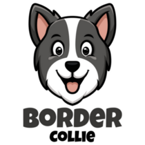 Border Collie Logo Sticker