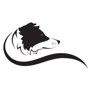 Border Collie Logo Sticker