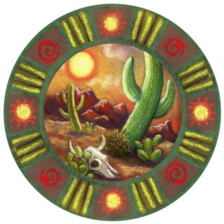 Border Pattern New Mexico Design Sticker