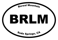 Boreal Mountain Oval Sticker