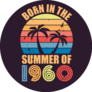 Born In The Summer Of 1960 Palm Tree Sticker