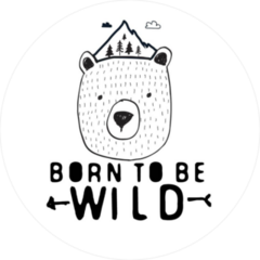 Born To Be Wild Bear Sticker