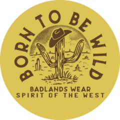 Born To Be Wild Cowgirl Illustration Sticker