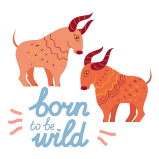 Born To Be Wild Ram Sticker