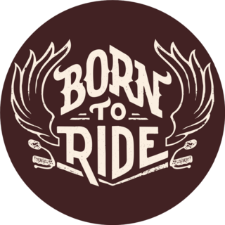 Born To Ride Hand-lettering Sticker