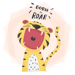 Born To Roar Sticker