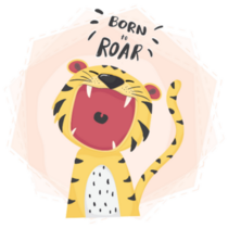 Born To Roar Sticker