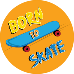 Born To Skate Sticker