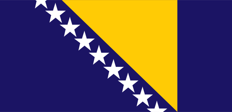 Bosnia and Herzegovina Flag Sticker