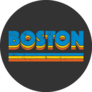 Boston, Massachusetts Lettering Illustration Sticker