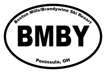 Boston Mills/Brandywine Ski Resort Oval Sticker