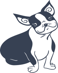 Boston Terrier Dog Sticker