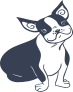 Boston Terrier Dog Sticker
