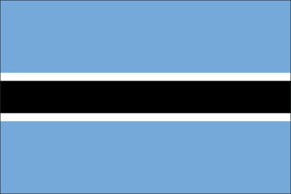 Botswana Flag Sticker