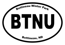 Bottineau Winter Park Oval Sticker