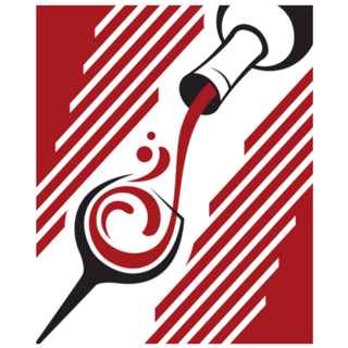 Bottle And Glass Of Wine Abstract Sticker