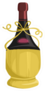 Bottle Of Wine In Fiasco Basket Sticker