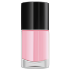 Bottle With Pink Nail Polish On A White Background Sticker