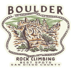 Boulder Rock Climbing Sticker