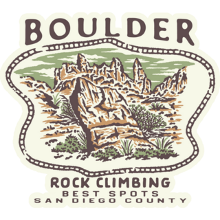 Boulder Rock Climbing Sticker