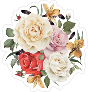 Bouquet of Roses Flower Stickers