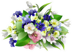 Bouquet Of Spring Flowers Sticker