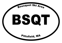 Bousquet Ski Area Oval Sticker