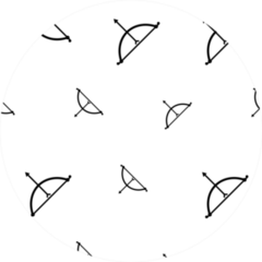 Bow Arrow Icon Seamless Pattern Archery Sticker