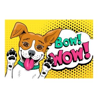 Bow Wow Jack Terrier Sticker