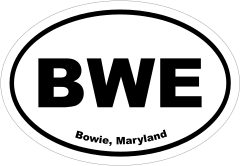Bowie, Maryland Oval Stickers