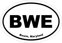 Bowie, Maryland Oval Stickers