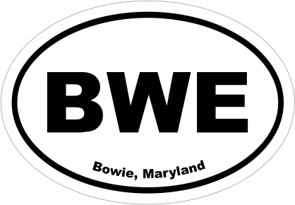Bowie, Maryland Oval Stickers