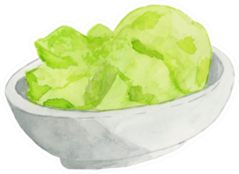 Bowl Of Wasabi Sticker
