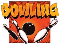 Bowling Ball Crashing Into The Pins Sticker