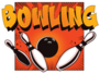 Bowling Ball Crashing Into The Pins Sticker