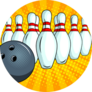 Bowling Ball Pop Art Style Sticker
