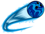 Bowling Ball With Trail Sticker