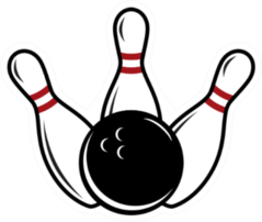 Bowling Clip Art Sticker