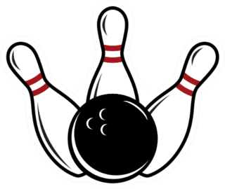 Bowling Clip Art Sticker