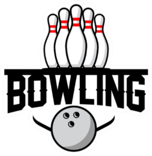 Bowling Club Logo Sticker