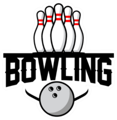 Bowling Club Logo Sticker