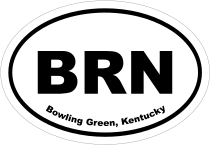 Bowling Green, Kentucky Oval Stickers