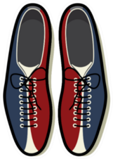 Bowling Shoes Icon Sticker